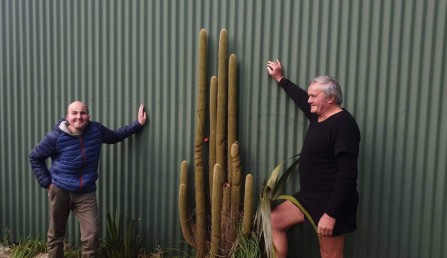 Grandad Gardiner Rory and a cactus July 2022 Grandad Gardiner Rory and a cactus July 2022