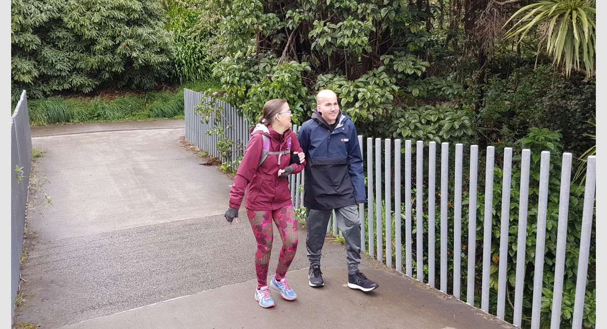 Mum and Rory Te Henui walkway 1