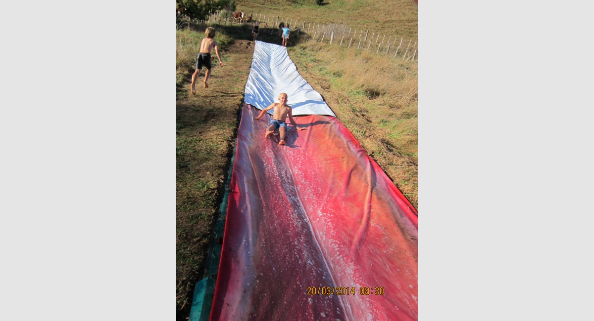 Rory water slide Te Wera