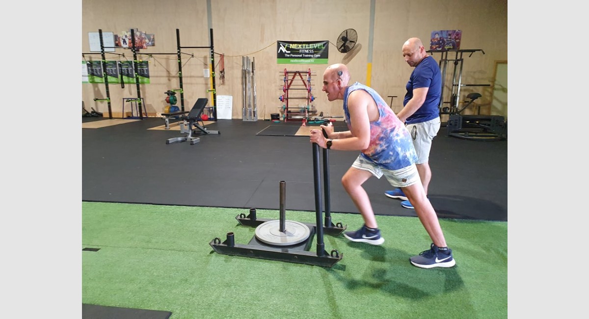 Sled Next Level Fitness Rory and Dane