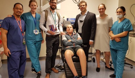 Surgical team and Rory final day low res Surgical team and Rory final day low res
