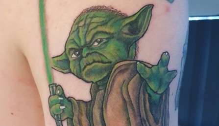 Yoda tattoo April 2022 Yoda tattoo April 2022